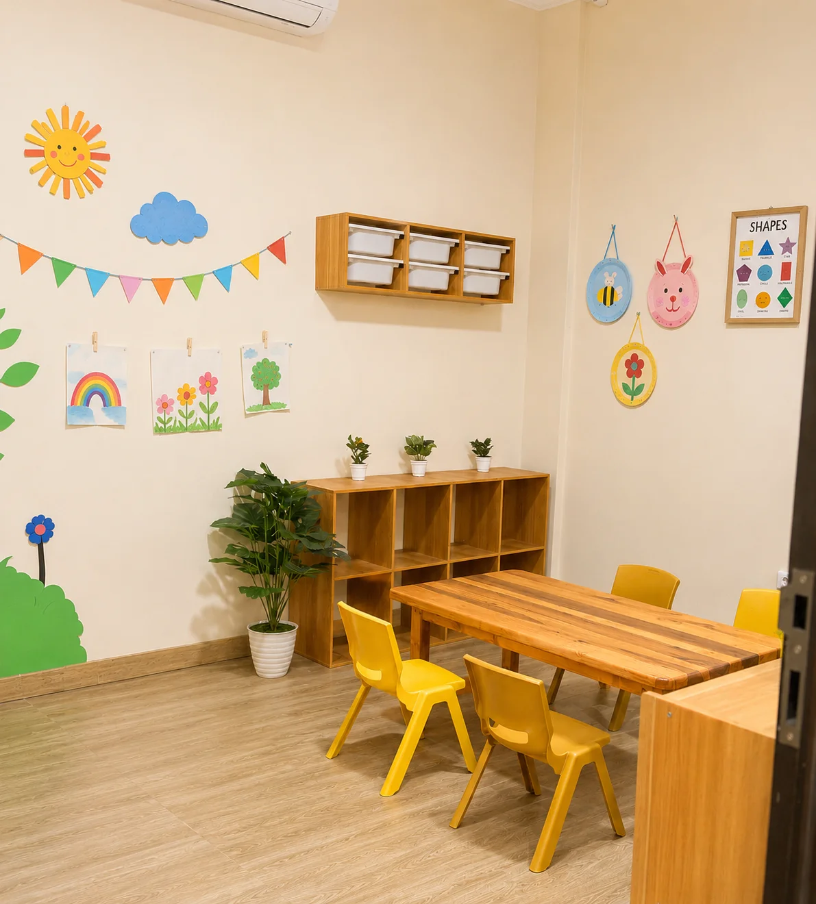 Area taman outdoor AlphaGen Academy Bekasi Utara